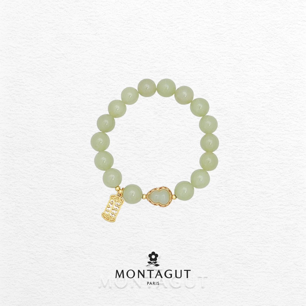 铜合金仿水晶手链 法国梦特娇葫芦算盘纳财多福手链【3125】JJ