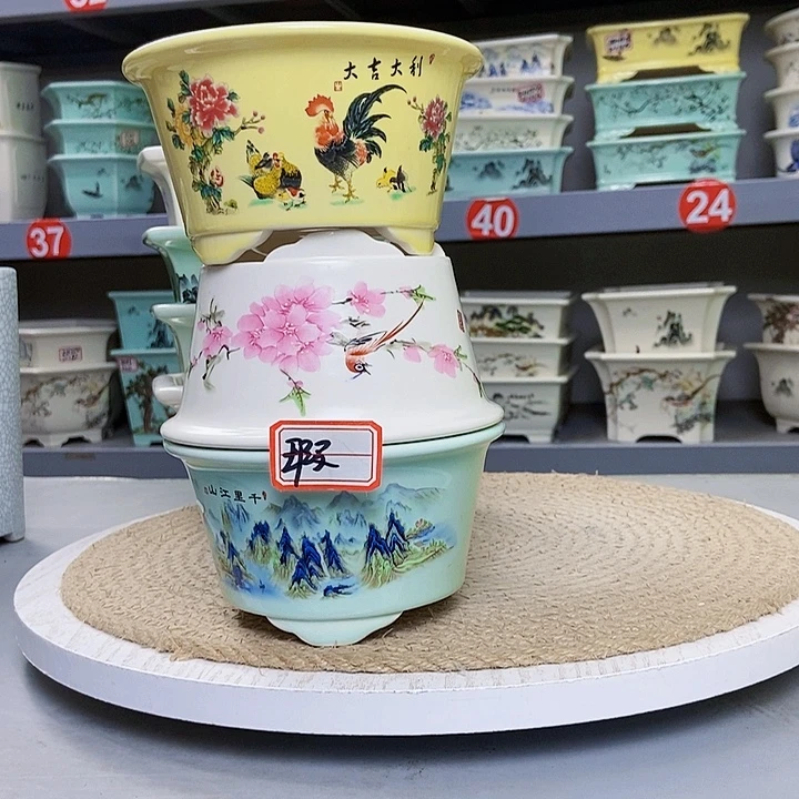 紫砂花瓶紫砂花盆