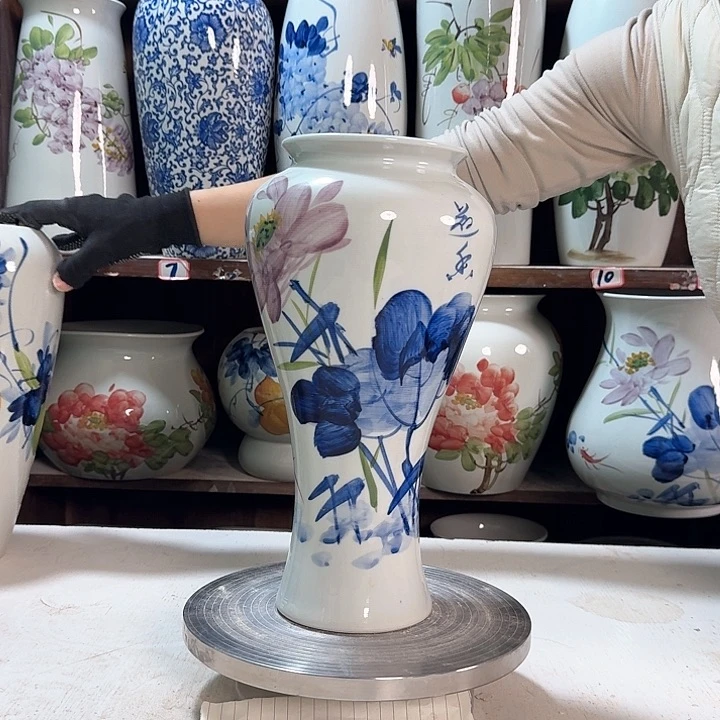 瓶梅瓶荷花新款陶瓷