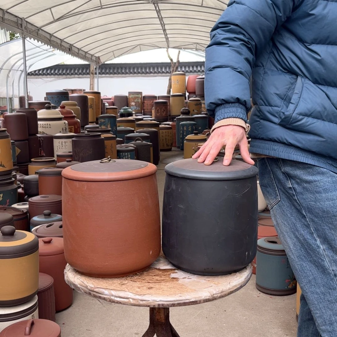 紫砂茶叶罐8 饼茶叶罐