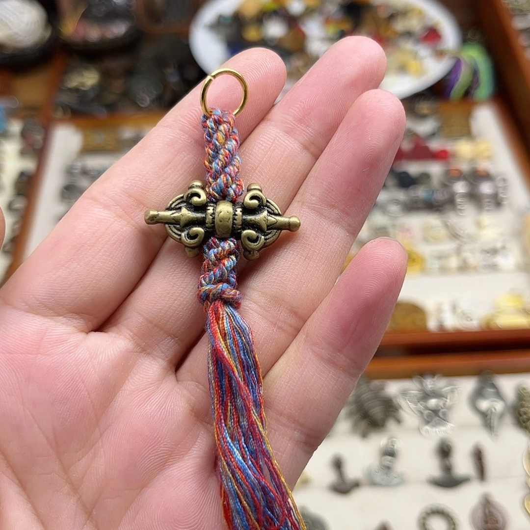 铜铁合金类藏地精美金刚杵