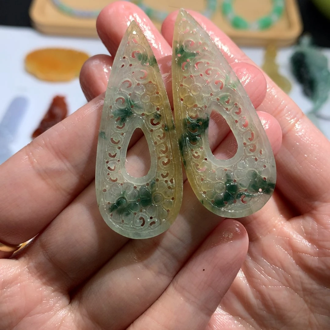 定制翡翠未镶嵌卿*花片