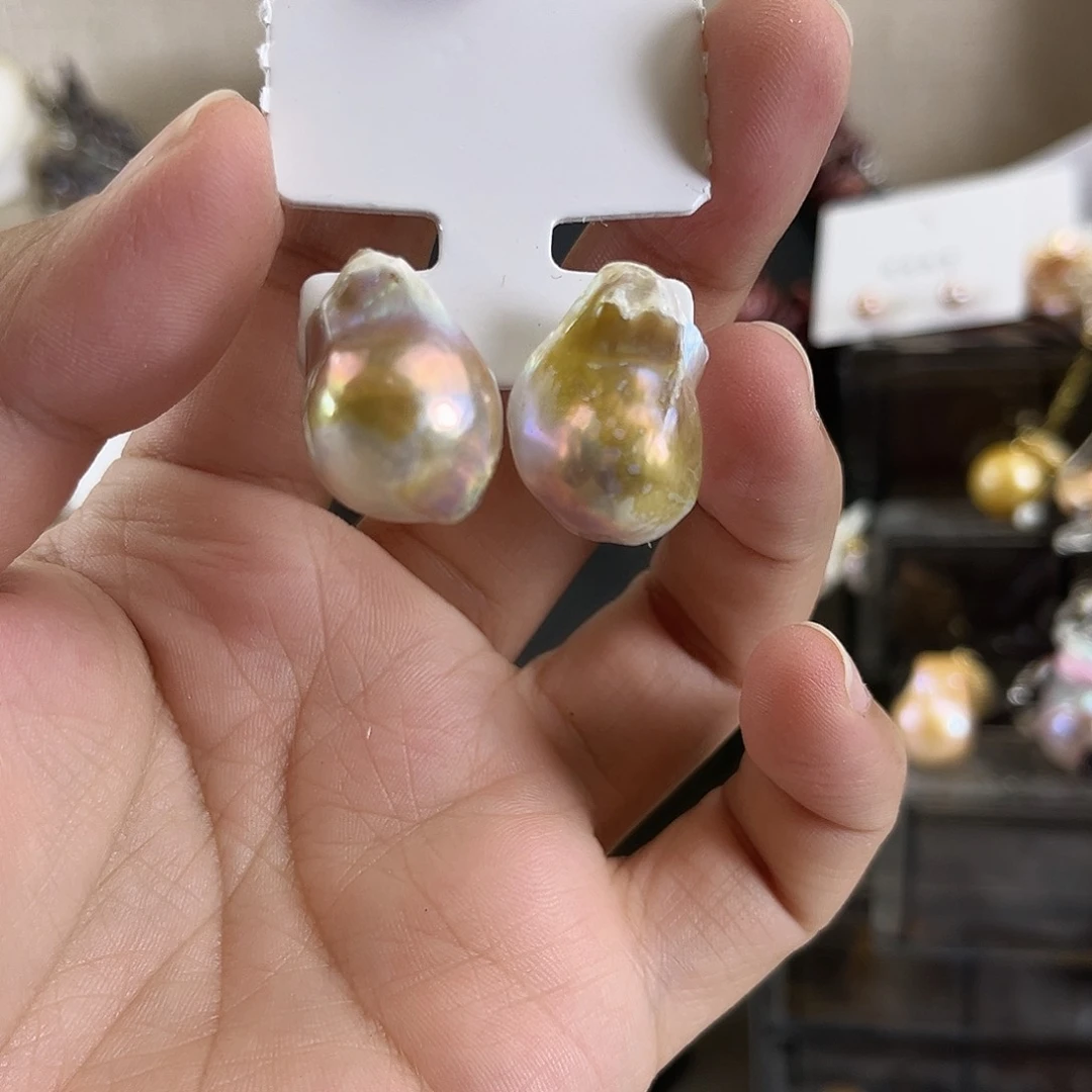 未镶嵌淡水珍珠耳饰【纯恬】