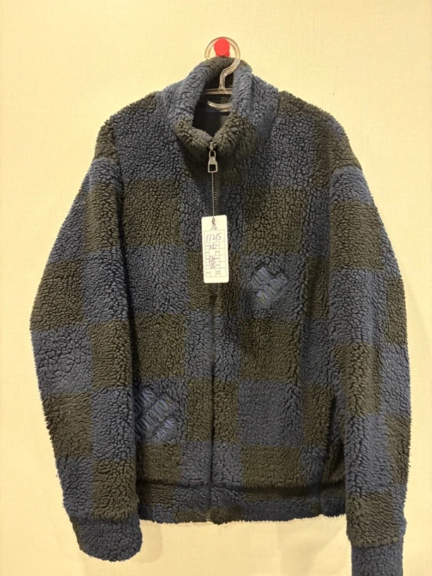 99新 LouisVuitton/路易威登 深蓝色泰迪绒外套 11215