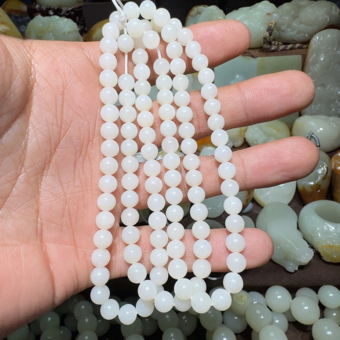 土***星和田玉未镶嵌项链