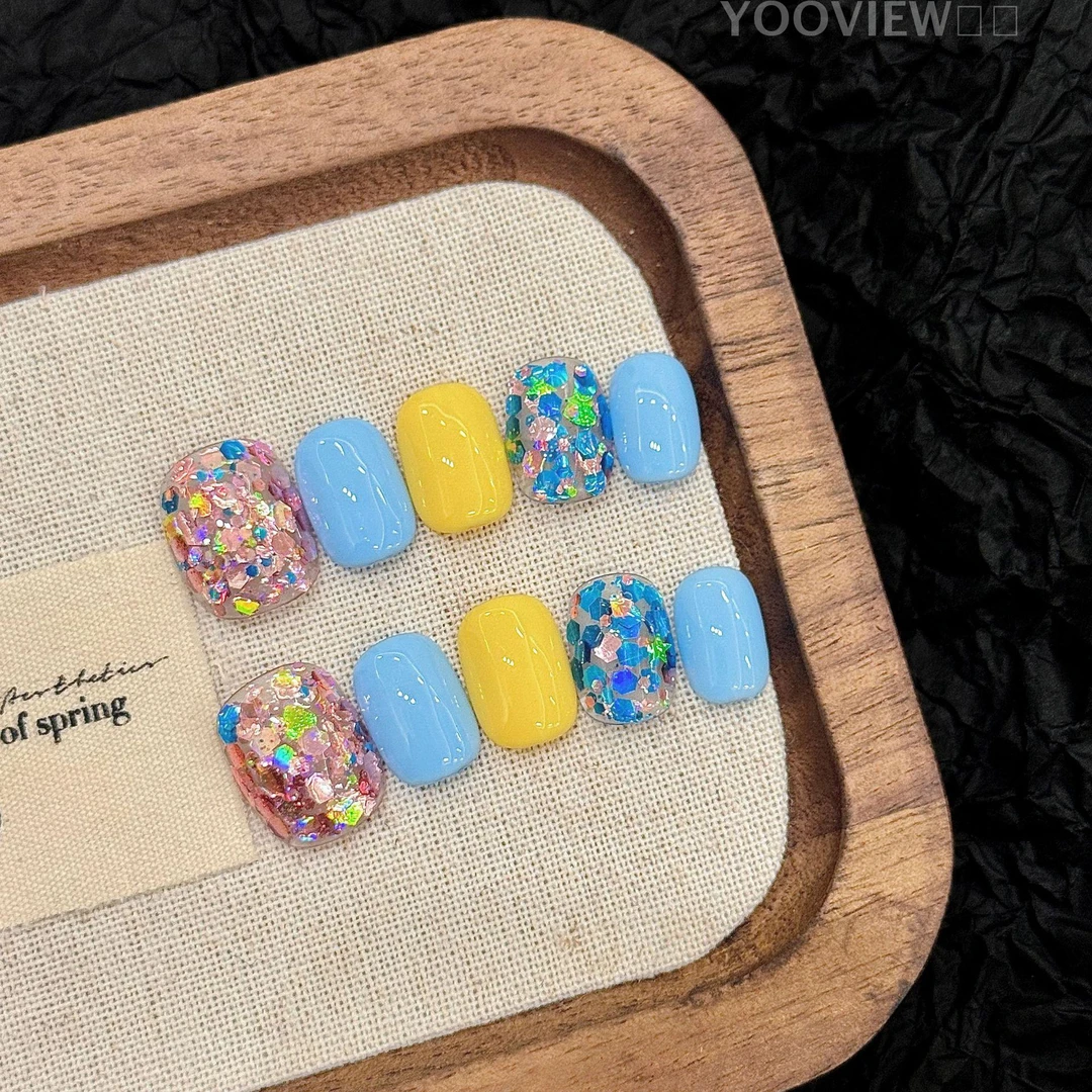 【YOOVIEW柚见】色开春新款假指高质量穿戴甲片推荐20美甲穿戴甲片