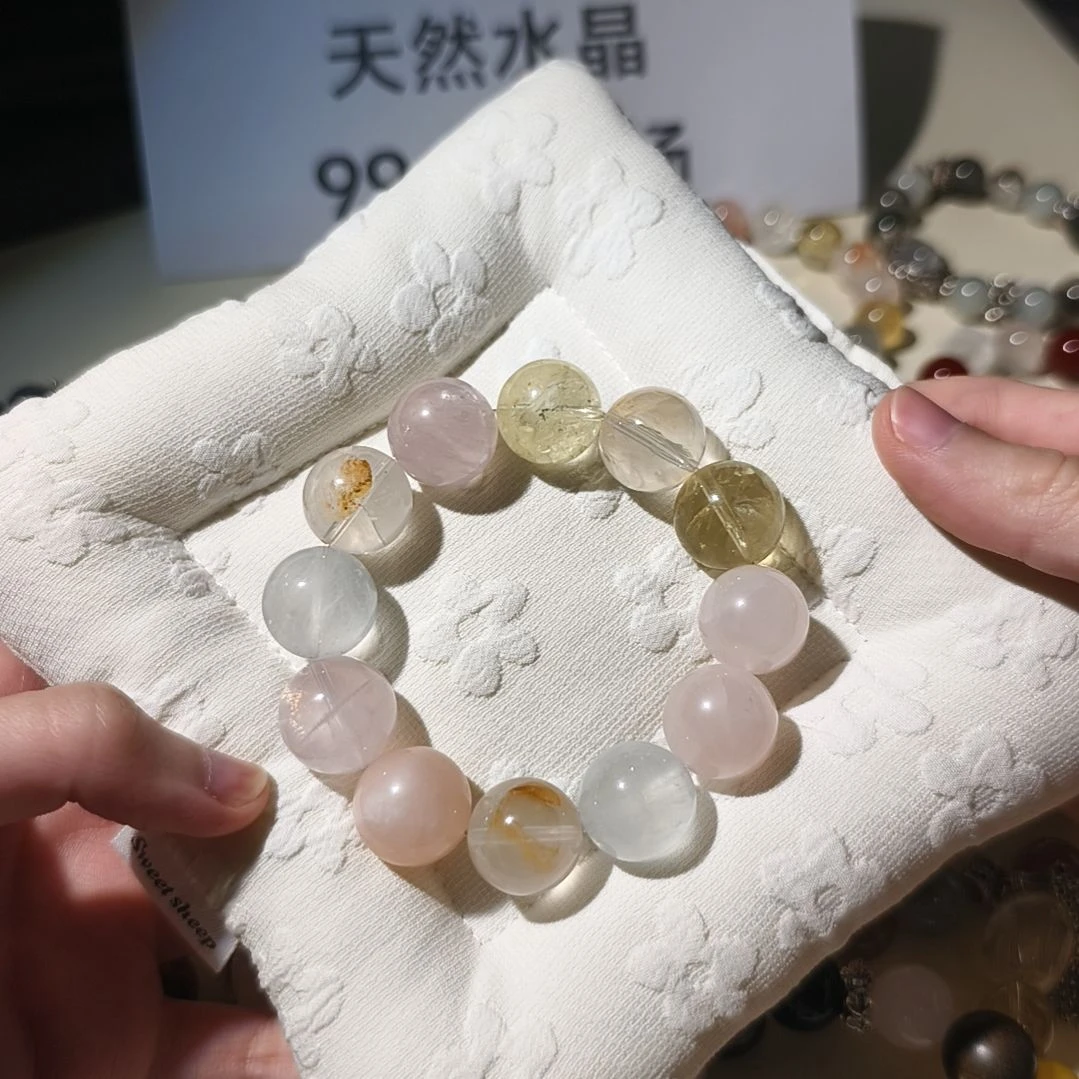 水晶未镶嵌手链默认微瑕 no 退no换