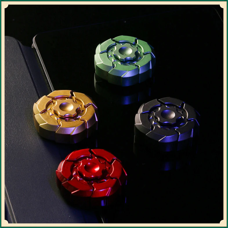 新款FZDZ手指爆甲旋转磁吸指尖陀螺趣味解压创意潮玩儿童网【烈火】