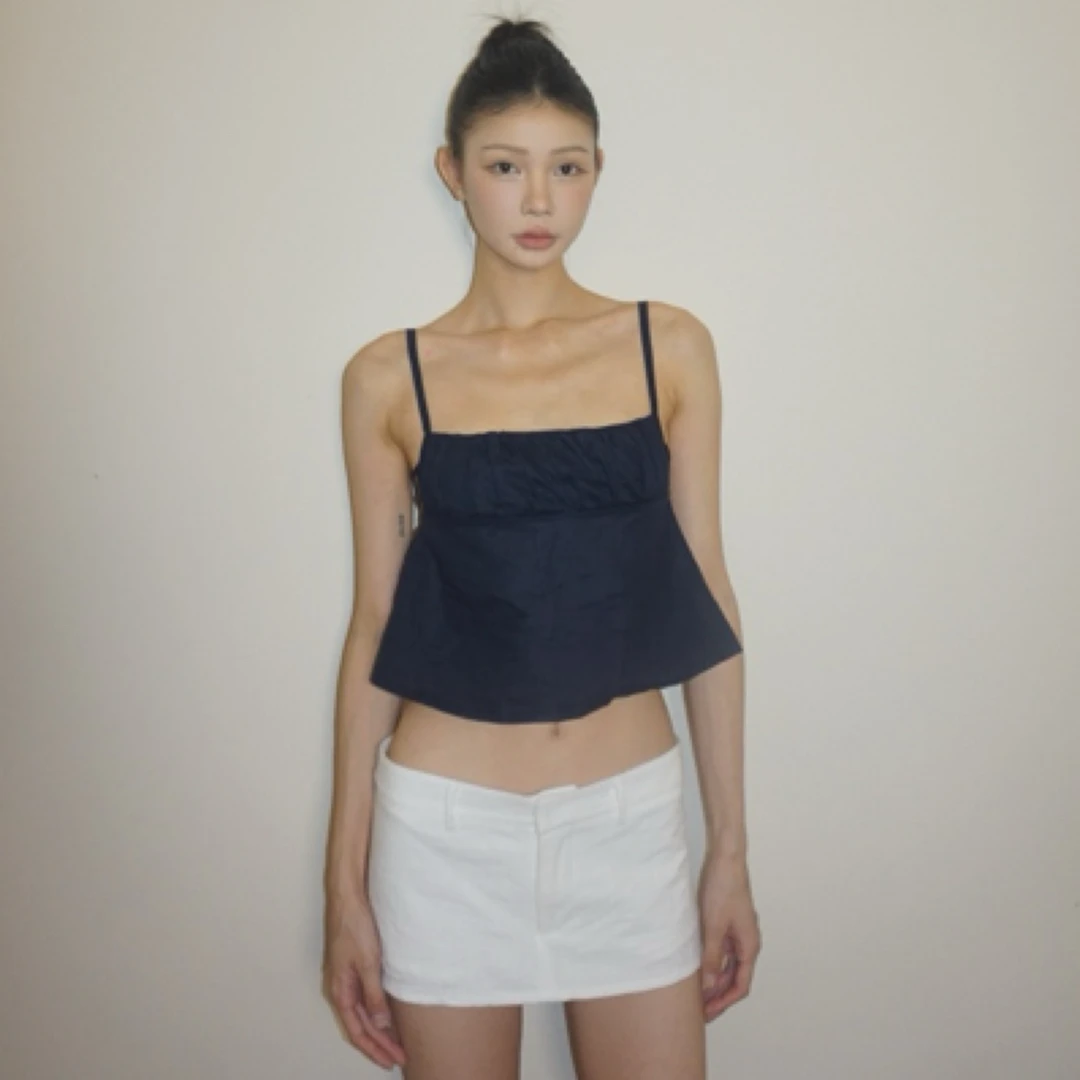 kissable 亚麻吊带背心