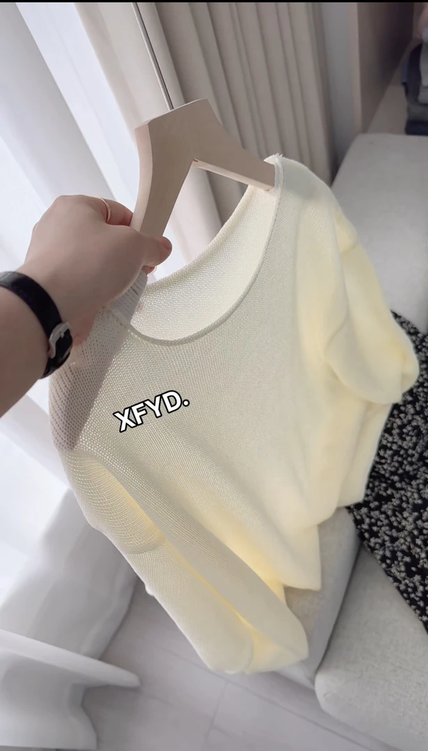 小朵家 ins穿搭#净版慵懒清新凉爽莱赛尔长袖400555