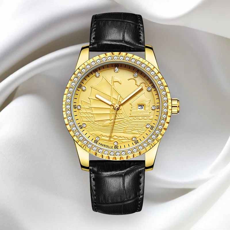 【专柜正品】--ZNIDS一帆风顺--全新防水男款商务腕表JY-29