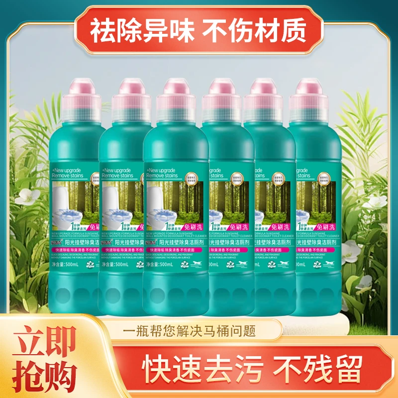 爱洛奇R六大瓶强效洁厕灵去污去污垢去尿渍去味 除污渍 除臭 除菌