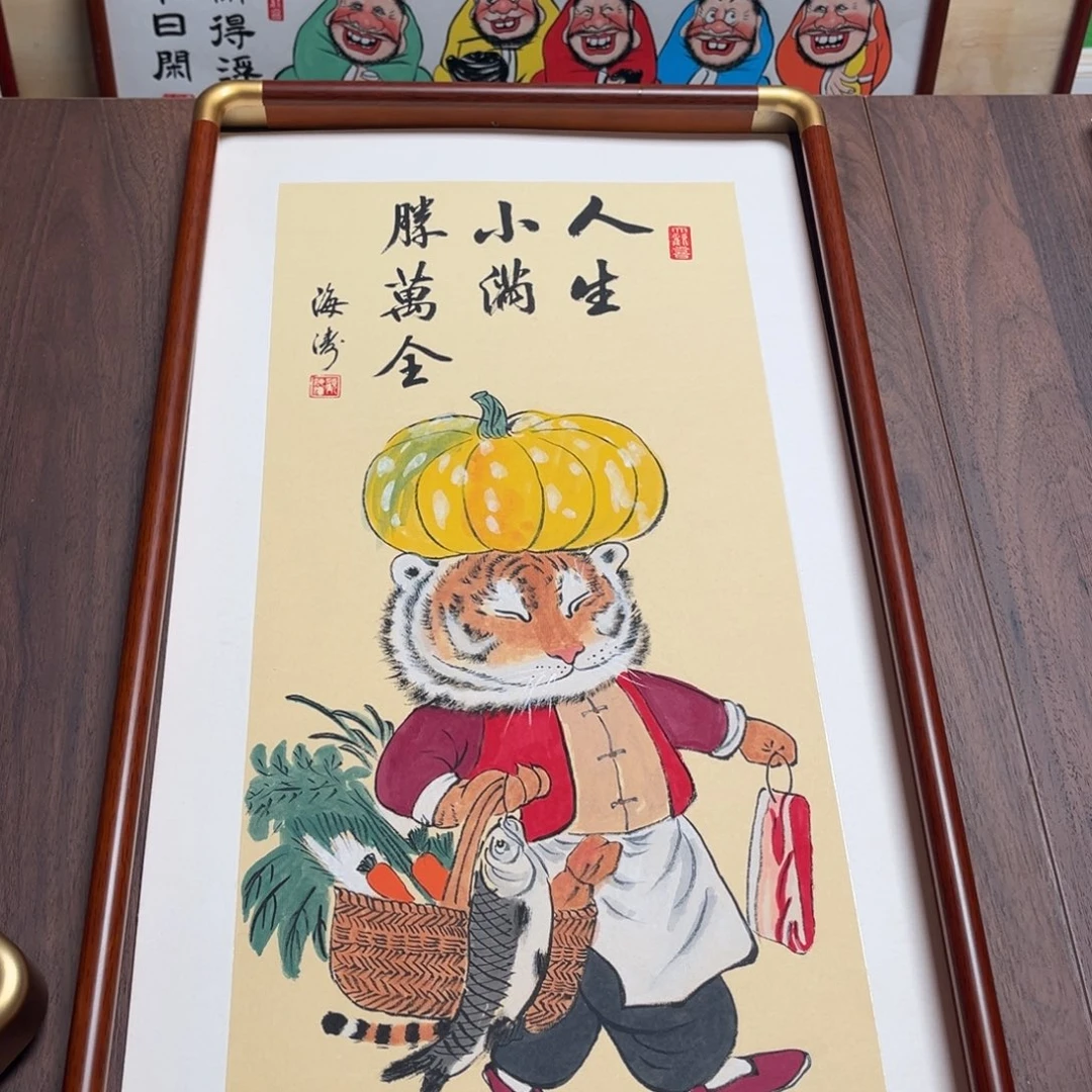 国画纯手绘禅意画作品