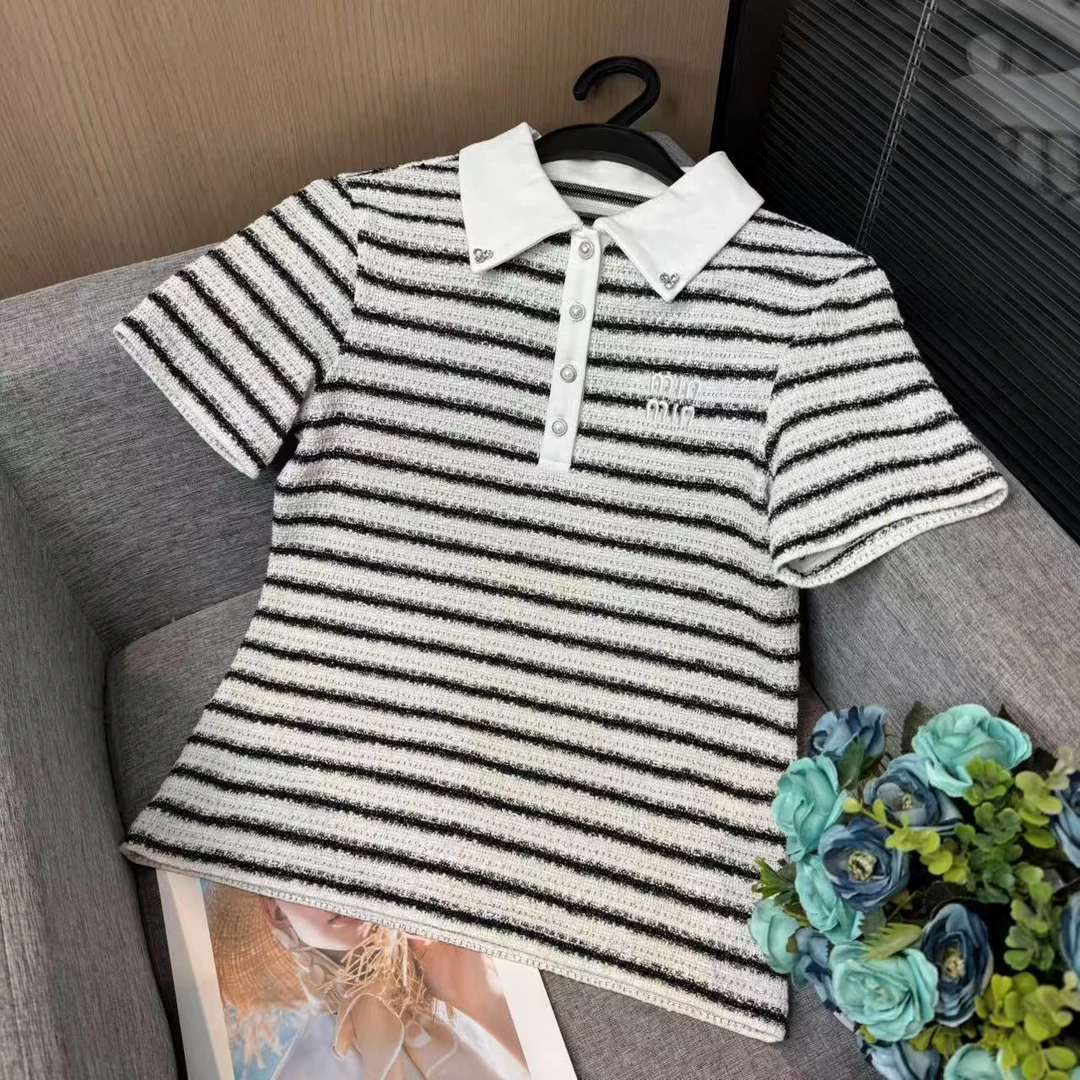 新款百搭轻奢短袖上衣女G50148