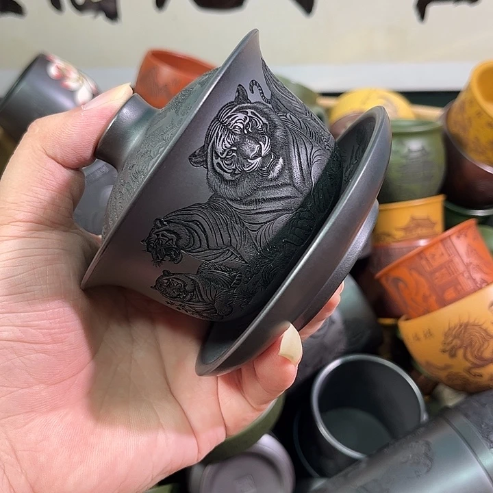 茶杯紫砂全手工紫砂主人杯