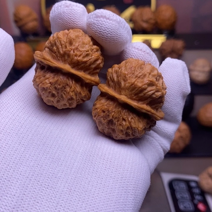 把件文玩核桃唐狮金蟾35尺