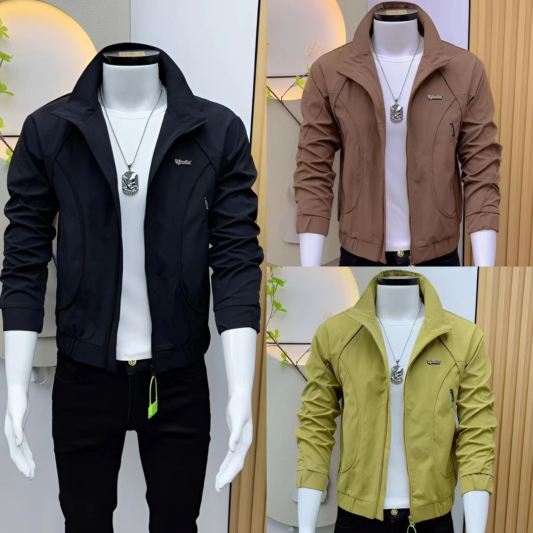 男士外套潮流休闲修身潮流百搭夹克褂子春秋季韩版立领
