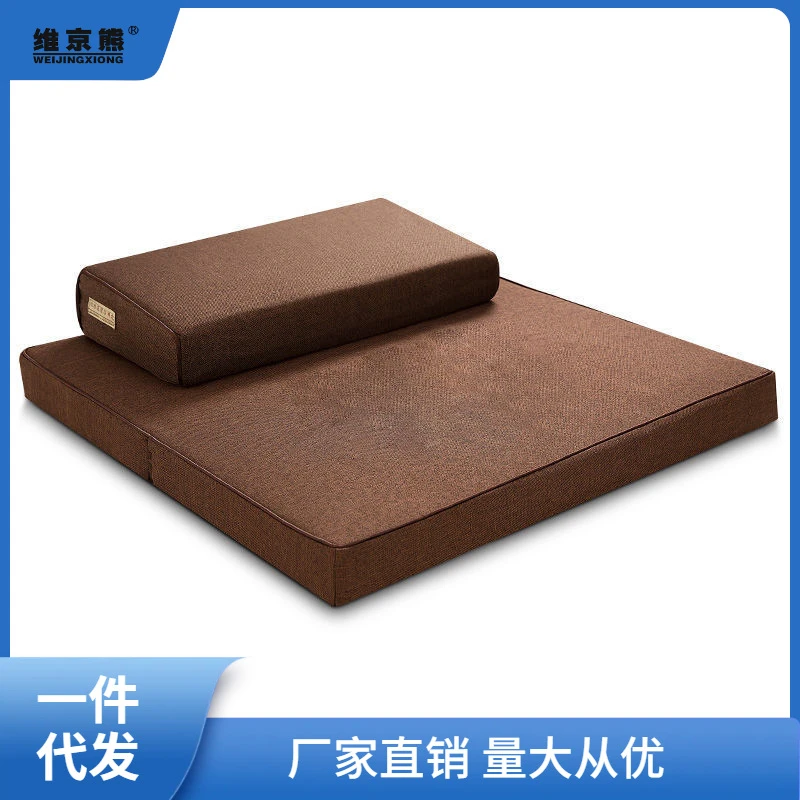 蒲团坐垫打坐垫禅修垫跪拜垫冥想禅家用折叠加厚布艺椰棕拜佛垫聚