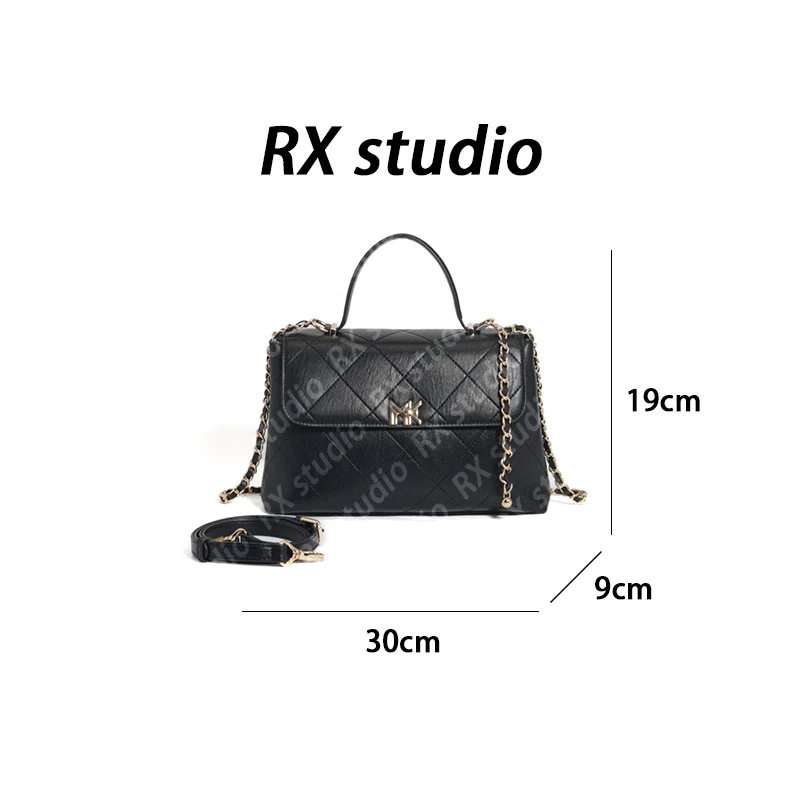 【南沙瑞熙】FES-6015-黑色 轻奢小众设计感时尚百搭ins女士包