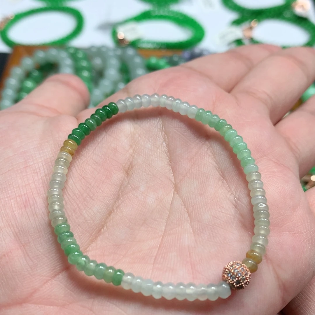 未镶嵌手链翡翠翡翠