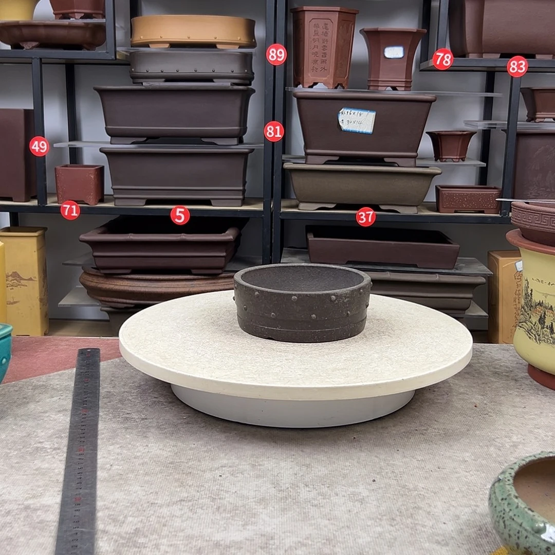 紫砂花盆内口15，内深5