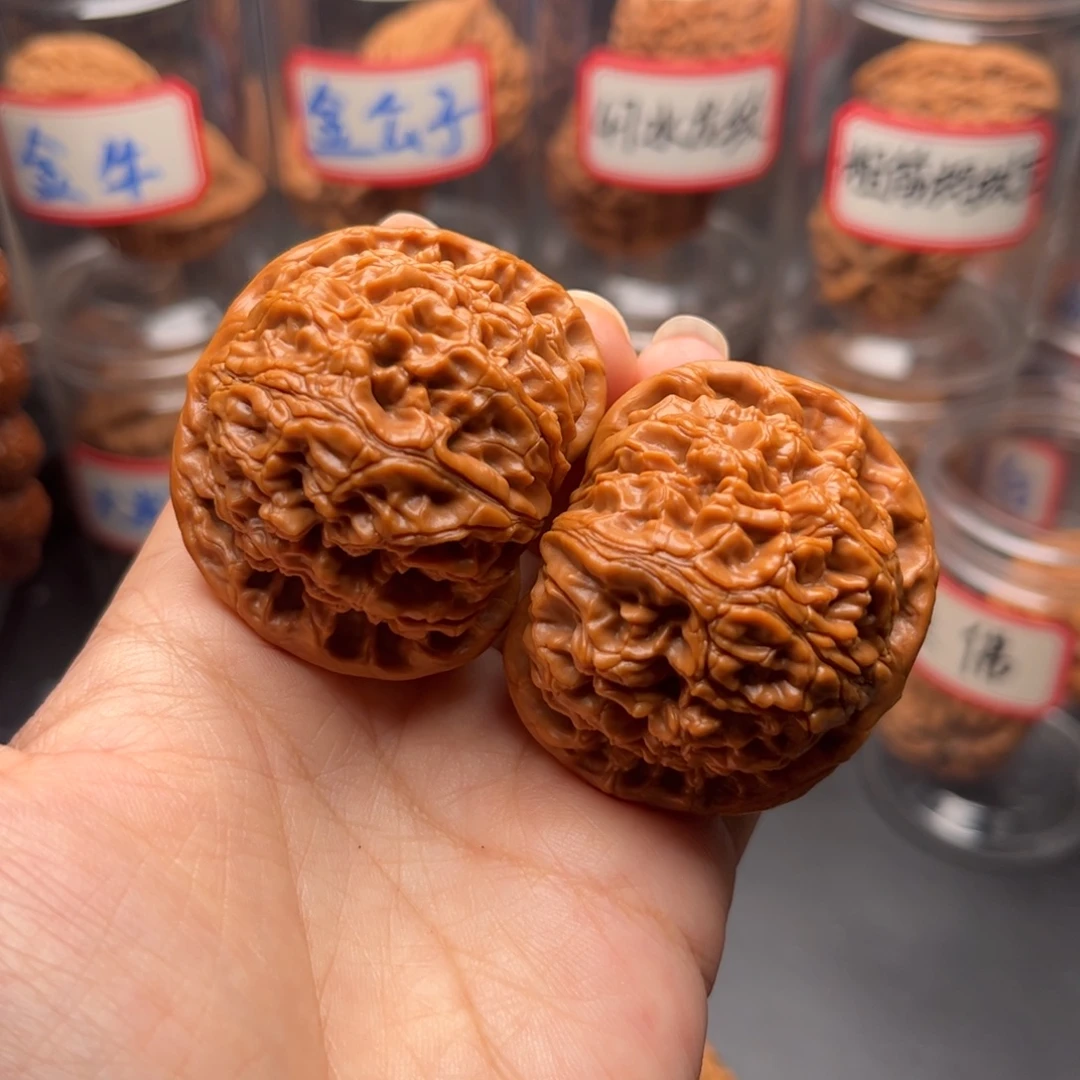 把件文玩核桃46老树水龙纹