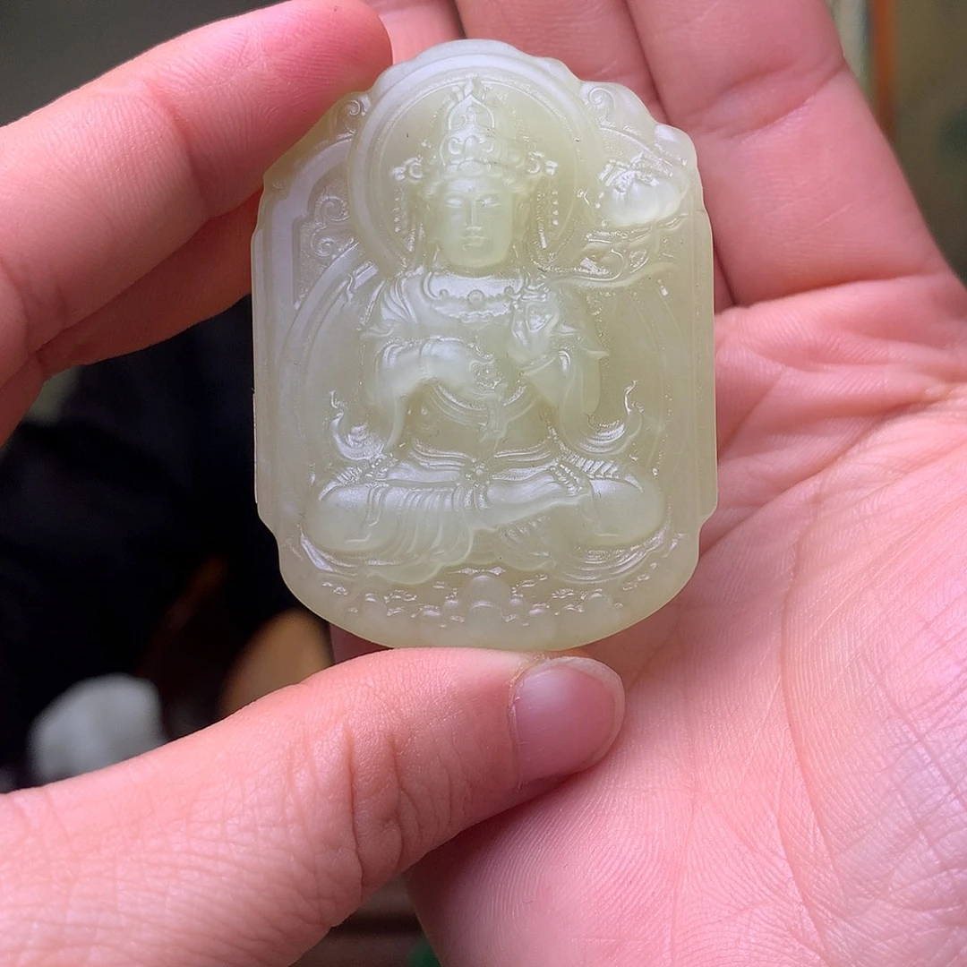 和田玉未镶嵌挂件