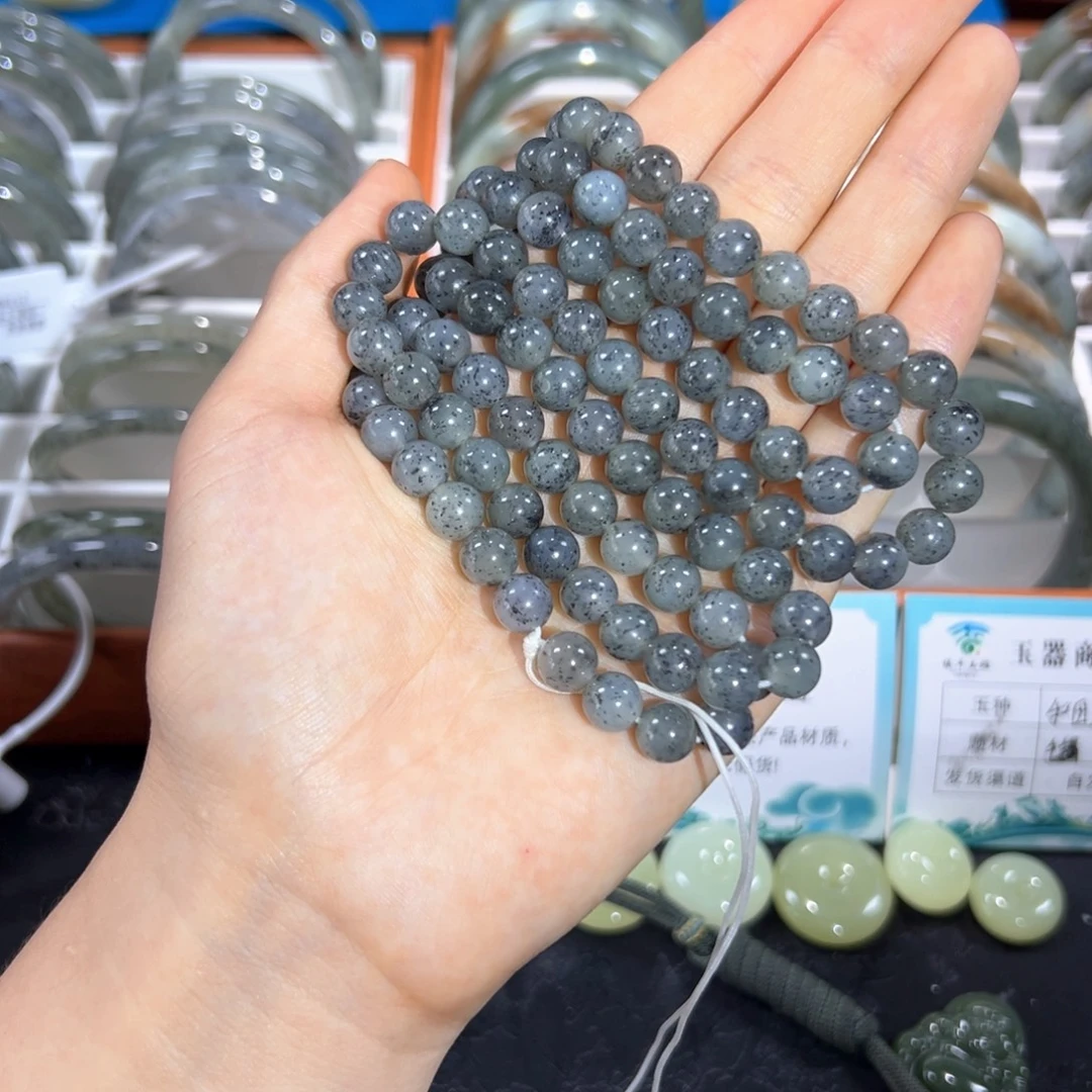 颈饰未镶嵌和田玉青花108