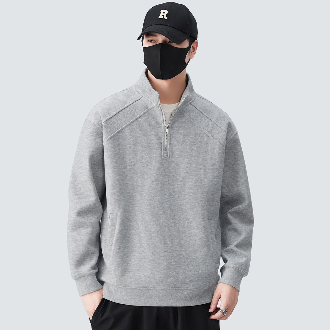 马克华菲半拉链卫衣男款秋季2025新款设计感潮牌男士立领打底衫