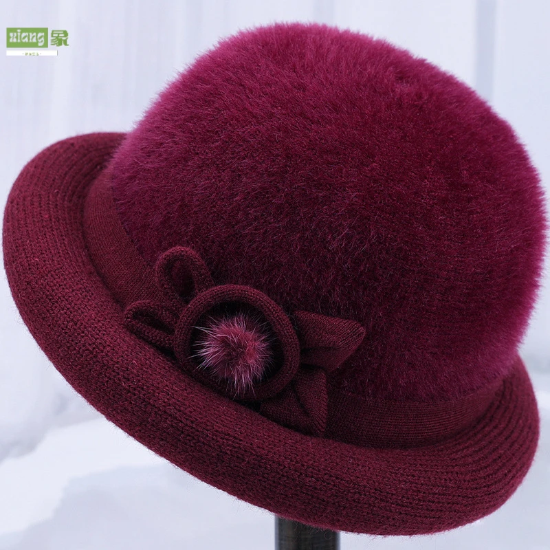 冬天中老年人帽子女加绒加厚保暖妈妈盆帽百搭老人奶奶老太太棉帽