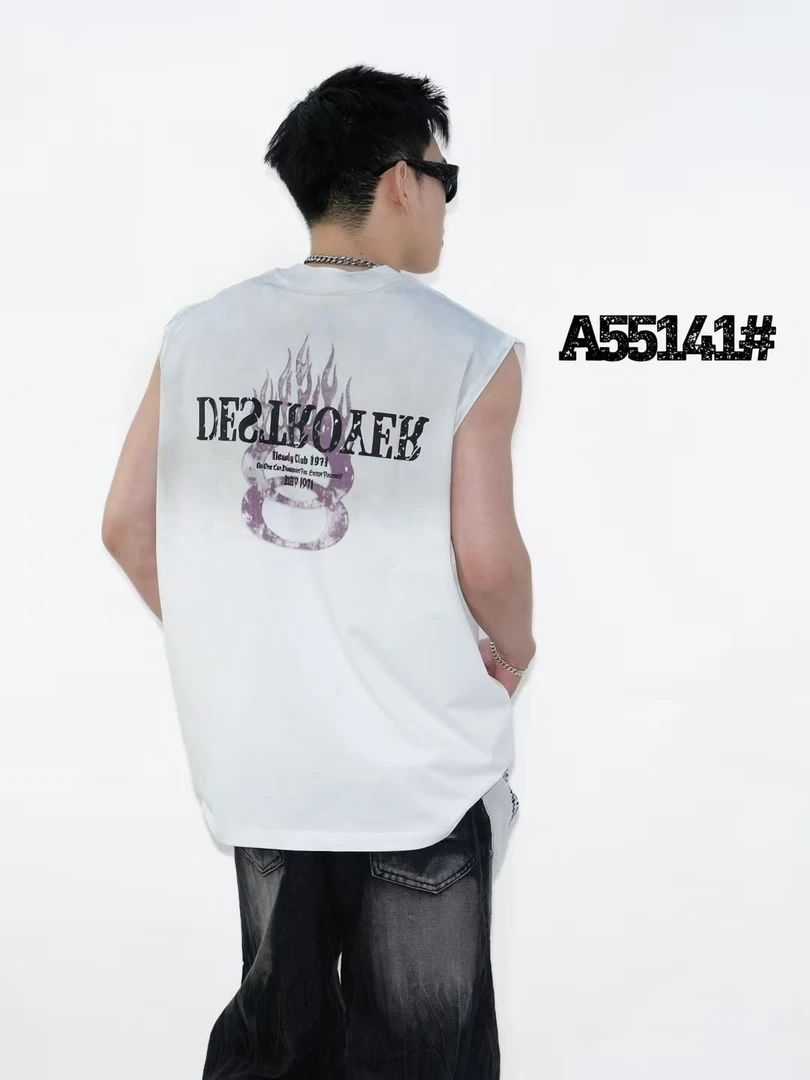 【东昇男装】时尚休闲男装日常夏款秋款潮流背心短袖夹克短裤牛仔裤