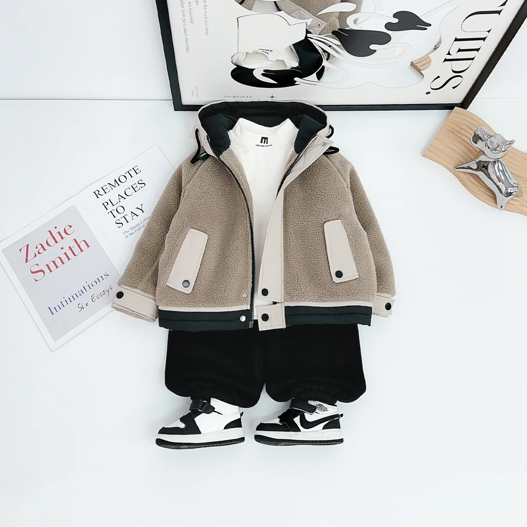 男童冬季外套2025新款秋冬季儿童夹克上衣潮 DM6676