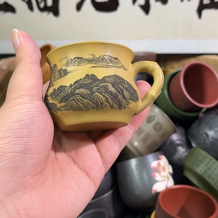 茶杯紫砂全手工紫砂主人杯