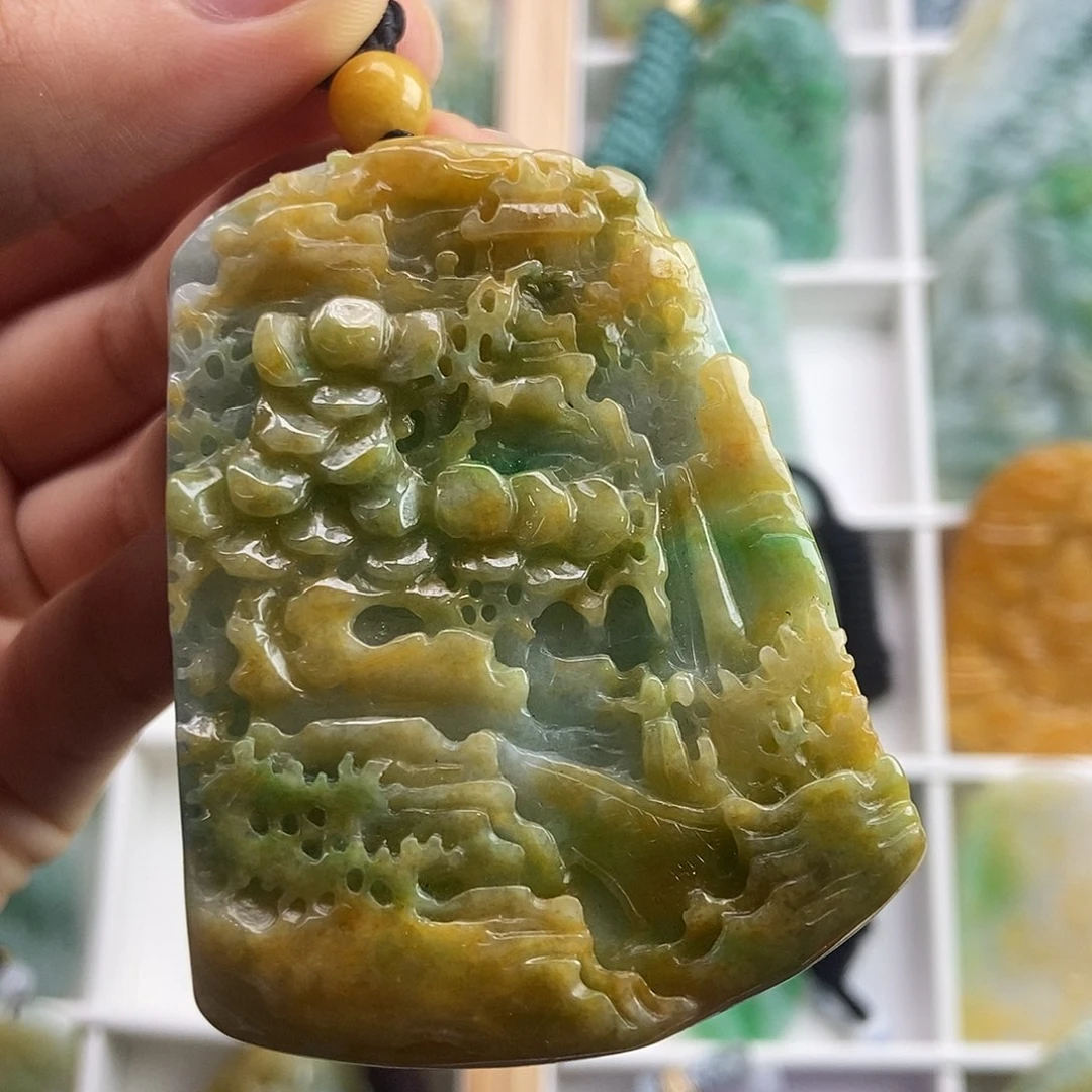 翡翠未镶嵌颈饰天然翡翠