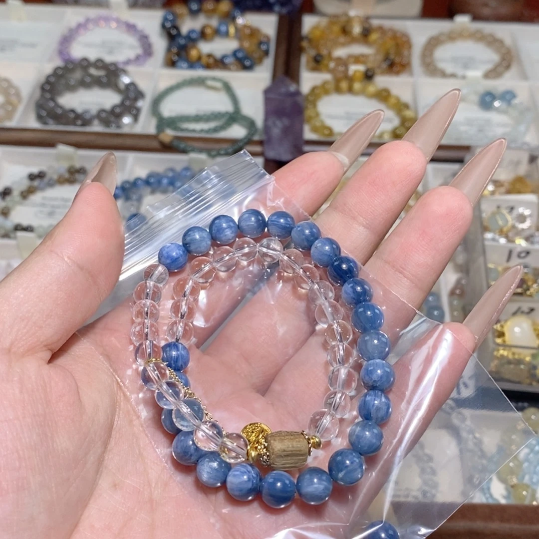 未镶嵌手链水晶蓝晶