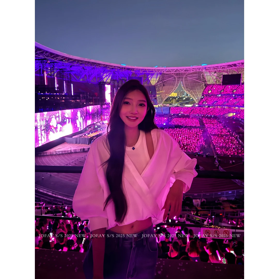 【CHASINGLIGHT】|高智姐姐|假两件褶皱衬衫 C1632