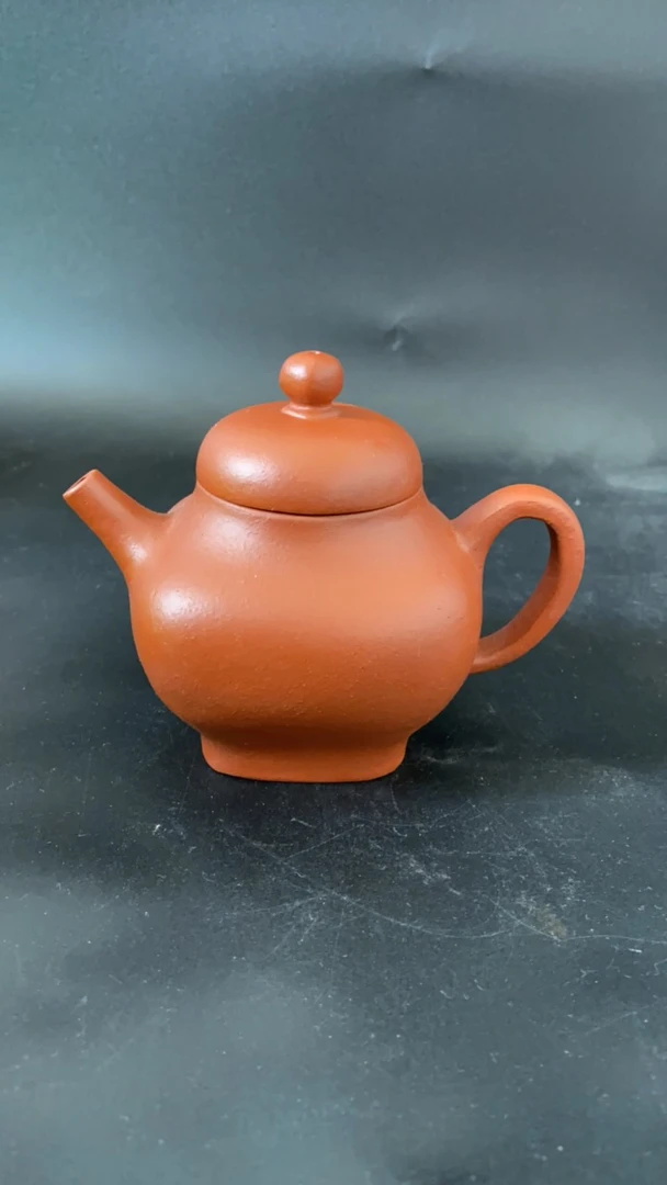 宜兴原矿朱泥四方壶