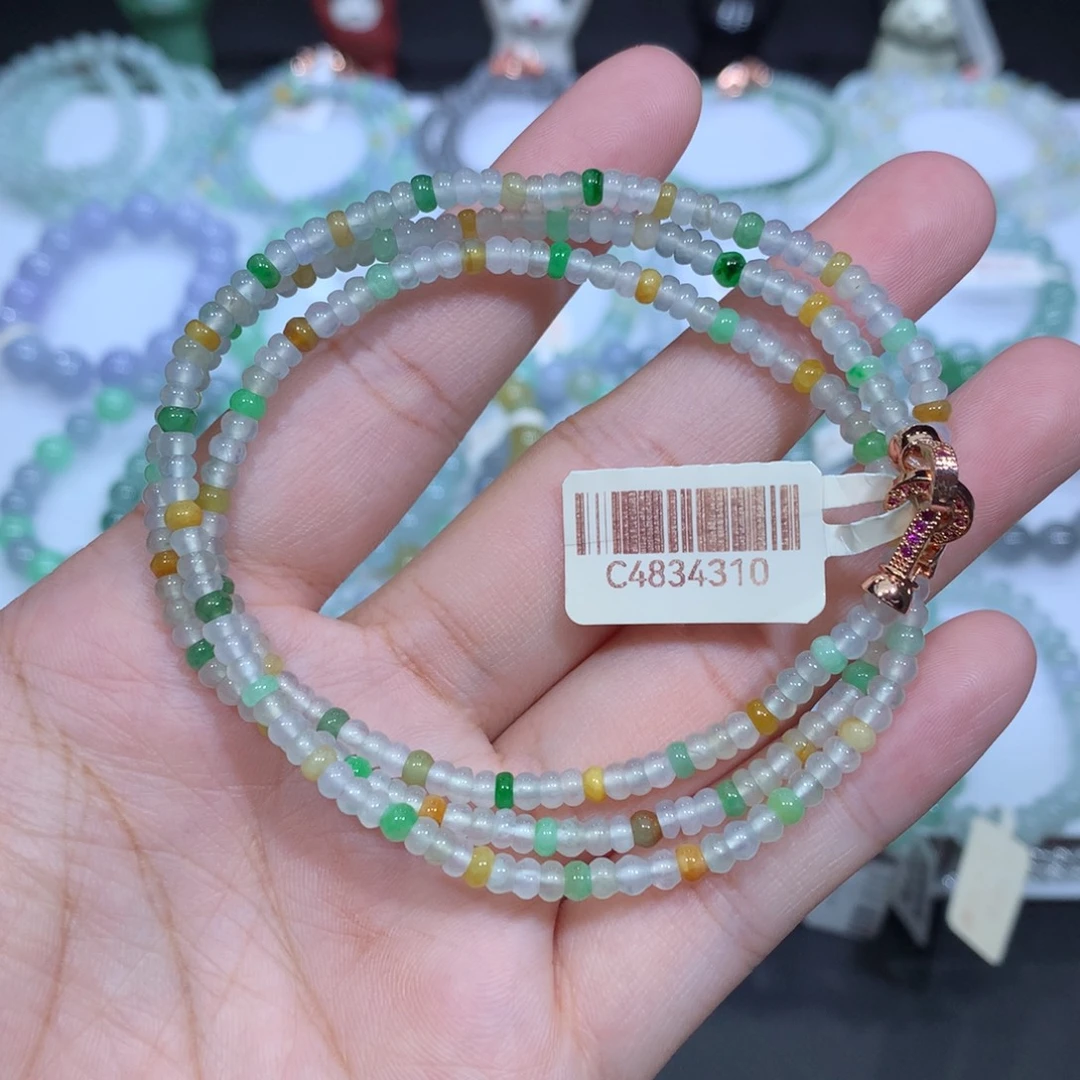 翡翠未镶嵌手串天然