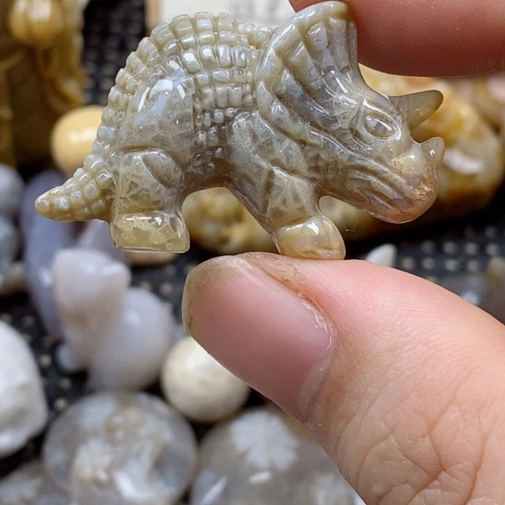 颈饰未镶嵌硅化珊瑚（珊瑚玉）小