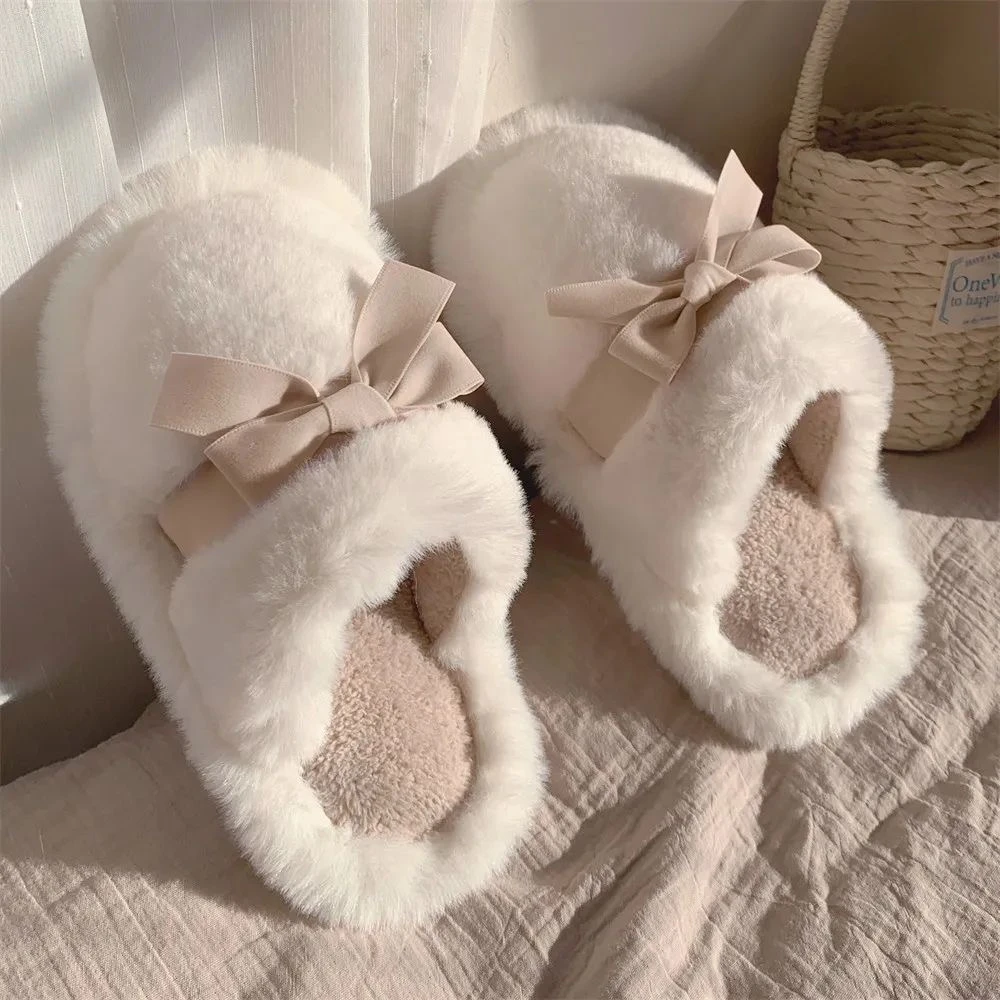 鞋子女款爆款2025新款秋冬外穿一体毛毛鞋厚底包头鞋棉拖鞋厚底