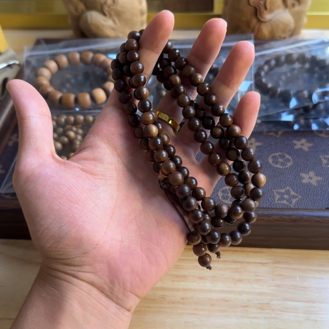 檀香木手串/手链老东加0.8*108百年系列