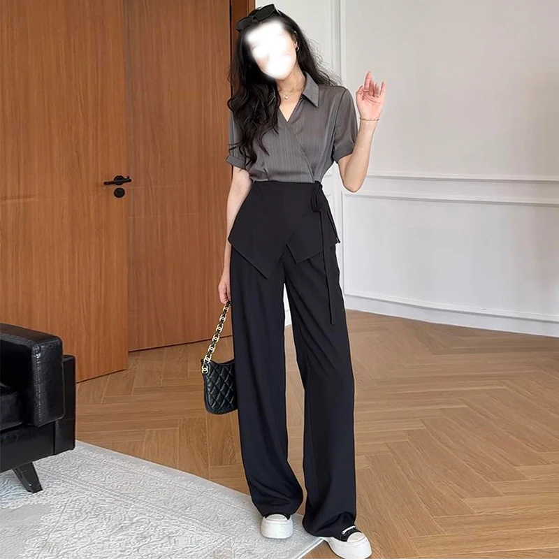 2025夏季新款女士套装百搭精致穿搭纯黑高级设计师同款女士套装