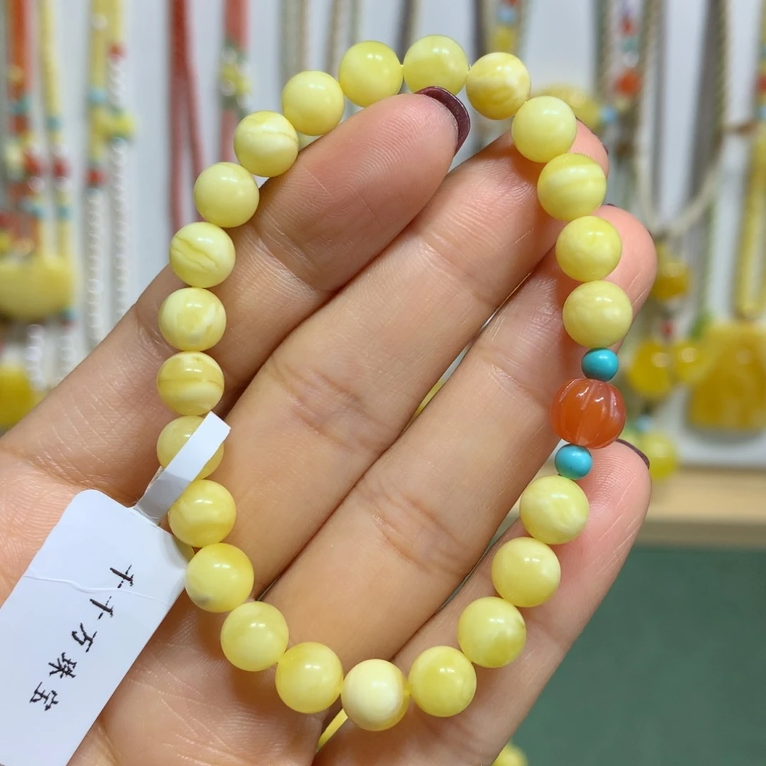 蜜蜡手链未镶嵌7mm尺寸