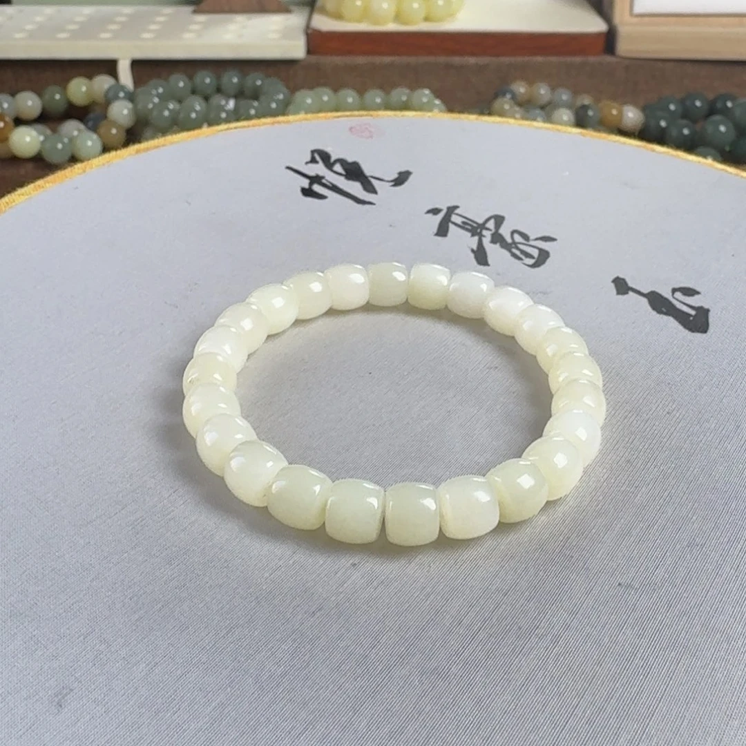 和田玉手链未镶嵌简*