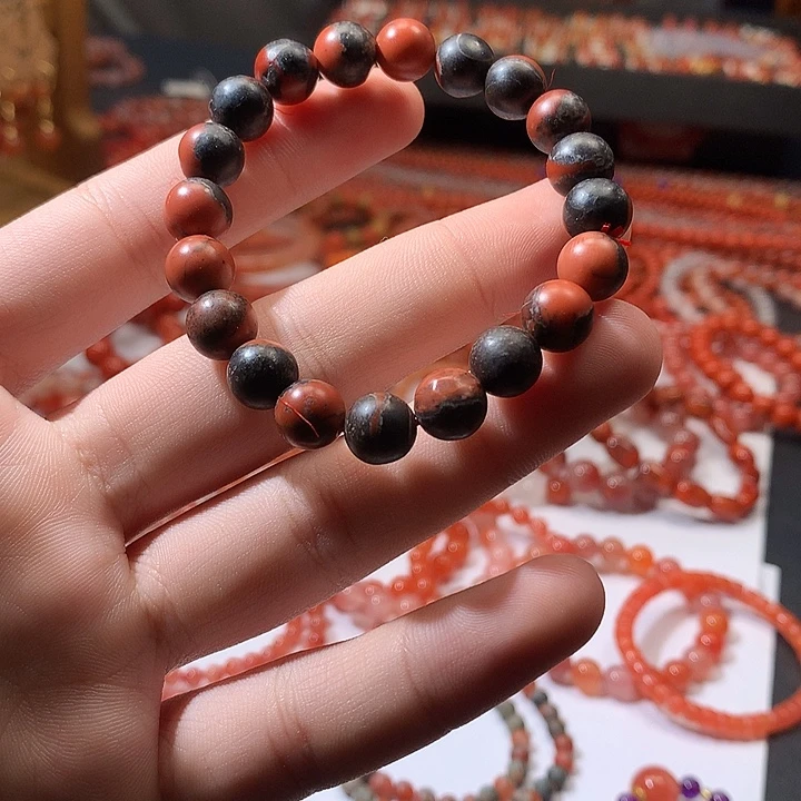 南红玛瑙未镶嵌手链