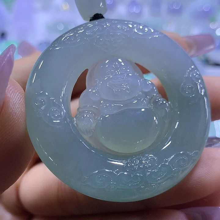 翡翠未镶嵌颈饰天然翡翠A货吊坠