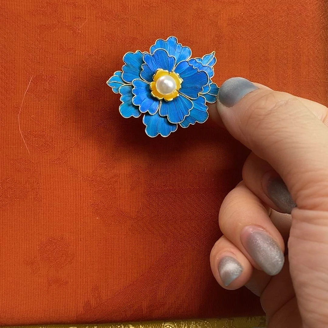 淡水珍珠胸饰未镶嵌花***贵