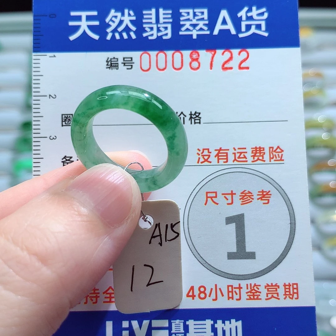 未镶嵌戒指翡翠12号