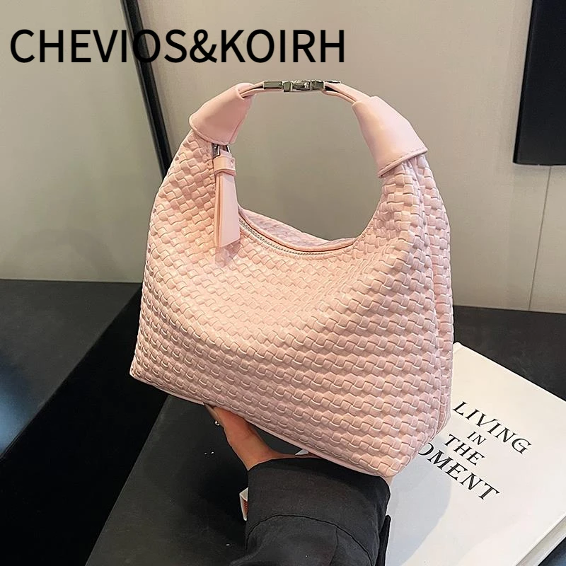 CHEVIOS&KOIRH手拎时尚豌豆包女2025春季韩国ins简约百搭单肩包高