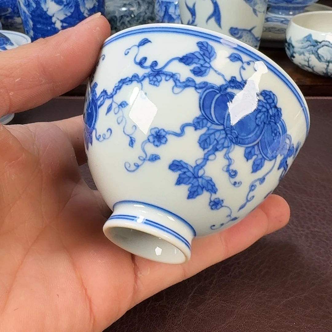 瓷片当代景德镇陶瓷手绘茶具
